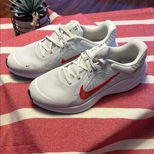 Nike Men’s Quest 5 Platinum Tint Light Crimson Size 8.5